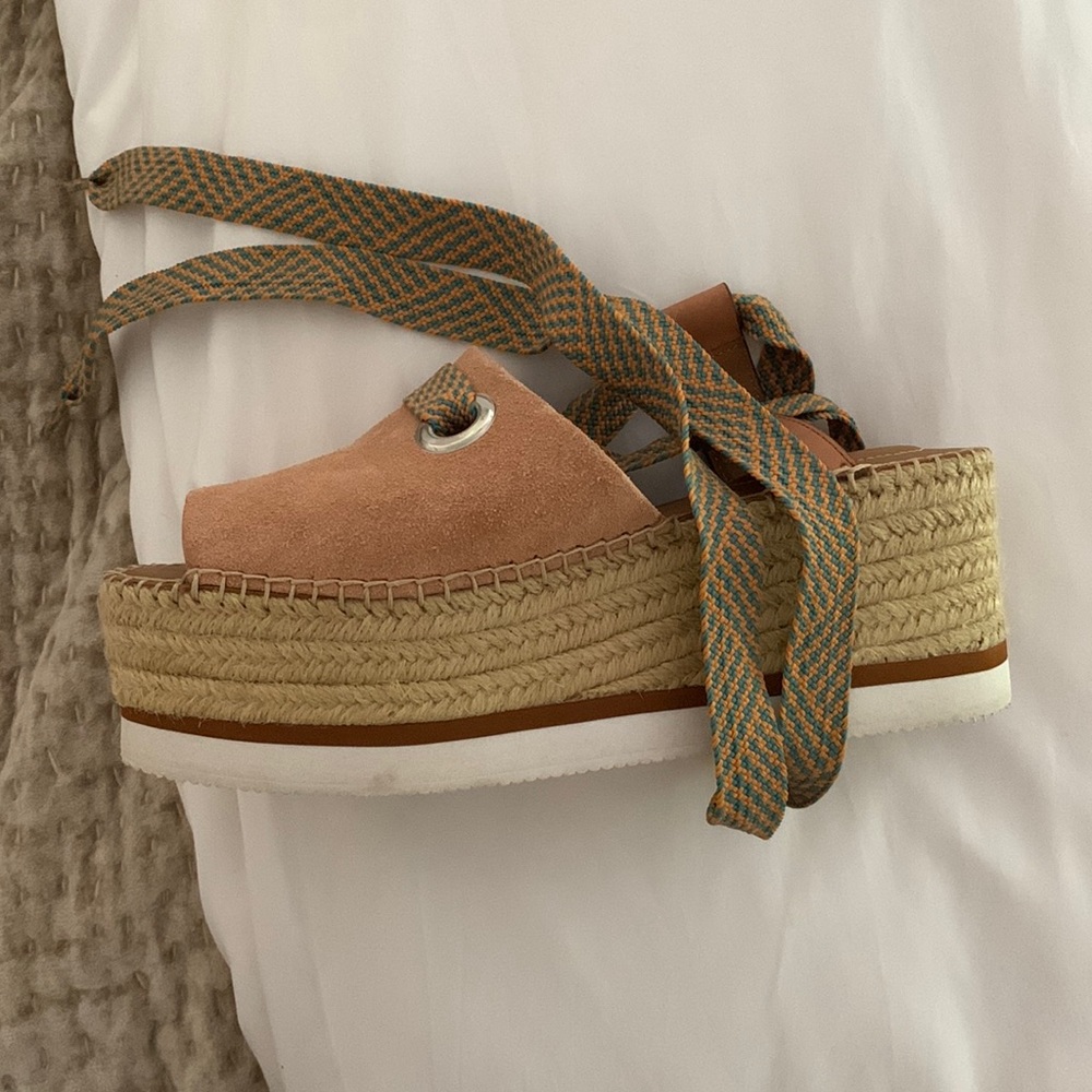 See by Chloe lace up platform sandals